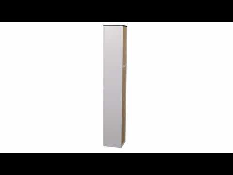 Badschrank Otis Weiß Hochglanz 30 x 190 cm livinity®