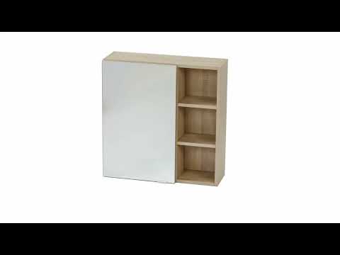 Badspiegelschrank Senyo Sonoma 62 x 64 cm livinity®