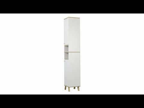 Badschrank Senyo Weiß 30 x 174 cm livinity®