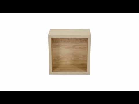 Wandregal Senyo Sonoma 25 x 25 cm 2er Set livinity®